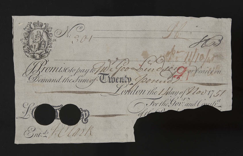 £20 banknote with printed denomination, I/404.