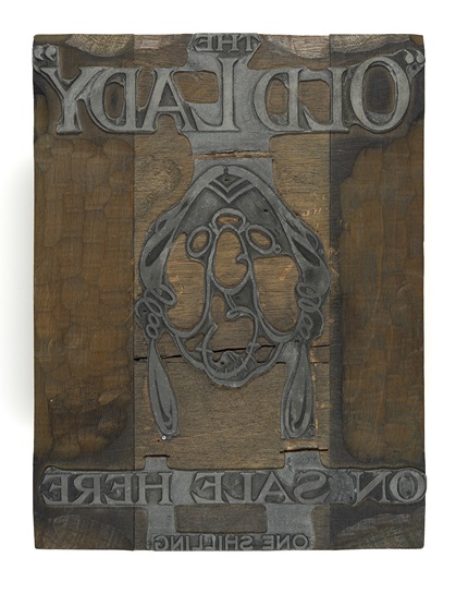 Old Lady printing block, A010