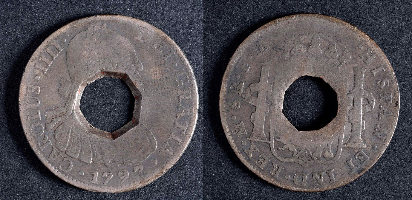 Countermarked coin for use in Tobago