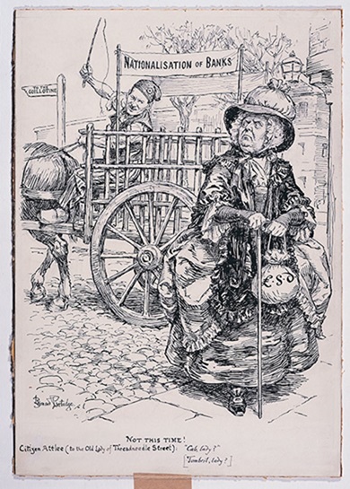 Bernard Partridge, Nationalisation of Banks, 1935, 0662