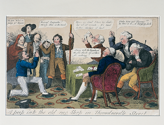 Unknown, a Peek into the Old Rag Shop at the Bank of England, 1818, 0663