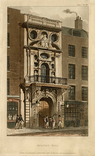 Unknown, Mercers' Hall, c.1700, 0002