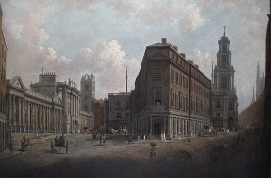 William Marlow, The Bank of England and the Royal Exchange, c.1790, 0028